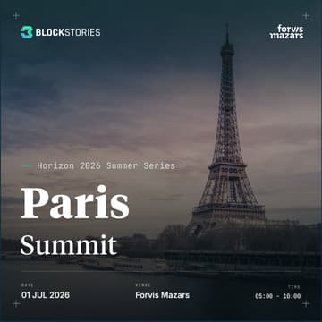 Cover Image for Blockstories Horizon 2026: Paris Summit 🇫🇷