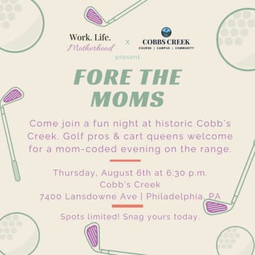 Cover Image for Fore the Moms | Golf Event