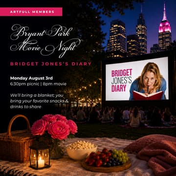 Cover Image for Art-full Member Movie Night: Bridget Jones's Diary at Bryant Park