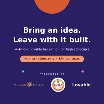 Cover Image for Build with Lovable: High Schoolers Only