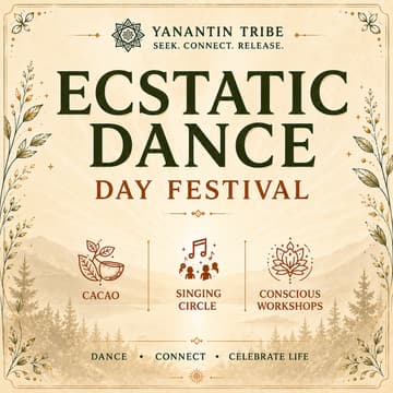 Cover Image for DAY FESTIVAL · ECSTATIC DANCE PARTY ZÜRICH · CACAO · SINGING CIRCLE · SOUND HEALING · TRIBAL · WORLD MUSIC · WORLD MUSIC