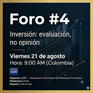 Cover Image for Foro #4 — Inversión: evaluación, no opinión