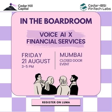 Cover Image for Voice AI in Financial Services | In The Boardroom with Cedar Hill Capital