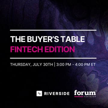 Cover Image for Forum Ventures Presents The Buyer's Table: FinTech Edition