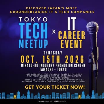 Cover Image for Tokyo Tech Meetup x IT Career Event - Fall 2026