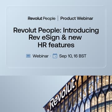 Cover Image for Revolut People: Introducing eSign & new HR features