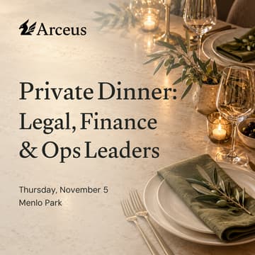 Cover Image for Private Dinner: Legal, Finance & Ops Leaders