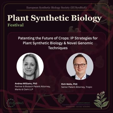 Cover Image for Patenting the Future of Crops: IP Strategies for Plant Synthetic Biology & Novel Genomic Techniques (Panel)