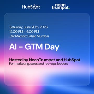 Cover Image for HubSpot x NeonTrumpet PMM and AI GTM Day: Mumbai Edition