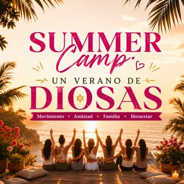 Cover Image for SUMMER CAMP: UN VERANO DE DIOSAS Movimiento • Amistad • Familia • Bienestar