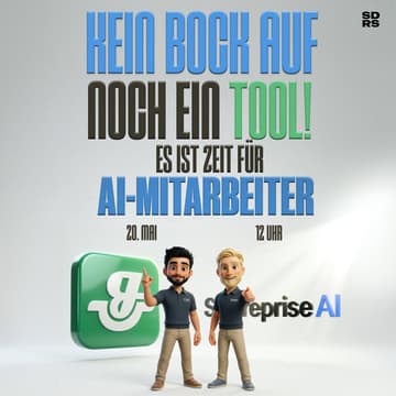 Cover Image for Kein Bock auf noch ein Tool! Es ist Zeit für AI-Mitarbeiter