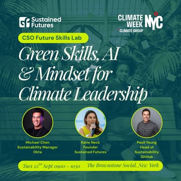 Cover Image for CSO Future Skills Lab: Green Skills, AI and Mindset for Climate Leadership