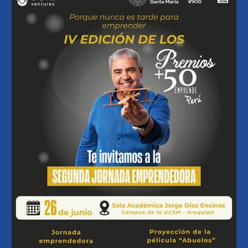 Cover Image for Jornada emprendedora - Premios +50 Emprende & Usil Ventures