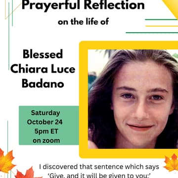 Cover Image for Blessed Chiara Luce Badano - Prayerful Reflection