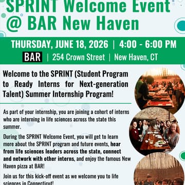 Cover Image for Life-Science Sprints Welcome Event @ BAR New Haven