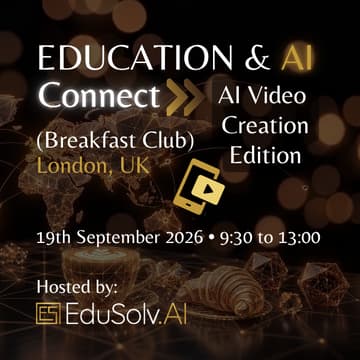 Cover Image for Education & AI Connect: AI Videos for Marketing and Beyond (Breakfast Club)
