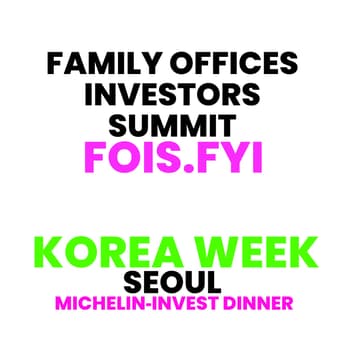 Cover Image for 🥂🥑🇰🇷 Michelin‑Invest Dinner #1: Family Offices Investors Summit 📍Seoul TocToc Sep 30📍 Korea Blockchain Week