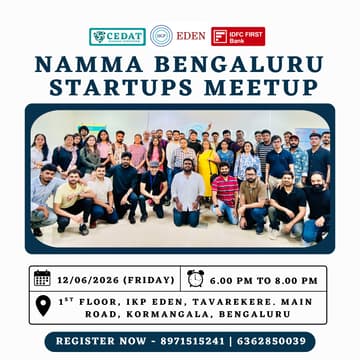 Cover Image for Namma Bengaluru Startups Meetup