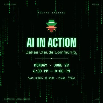 Cover Image for AI in Action: Dallas Claude Community - June Meet
