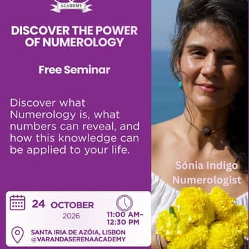 Cover Image for DISCOVER THE POWER OF NUMEROLOGY - FREE SEMINAR