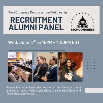 Cover Image for TechCongress Recruitment Alumni Panel