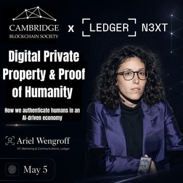 Cover Image for Digital Private Property & Proof of Humanity — with Ledger VP Ariel Wengroff
