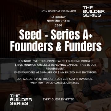 Cover Image for The Deployment Room: 6 Active Funds, 20 Founders (Seed to Series A+) - Nov. 14th