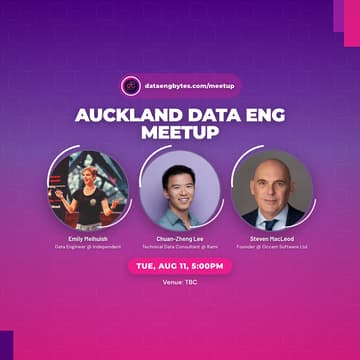 Cover Image for Auckland Data Eng meetup, August 2026