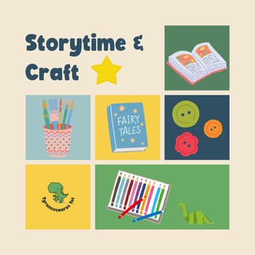 Cover Image for Saturday Storytime & Craft: Morning (Free)