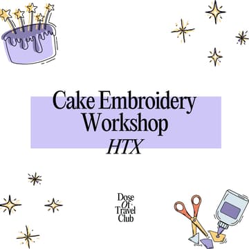 Cover Image for DOTC Cake Embroidery Workshop: HTX