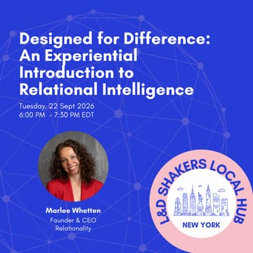 Cover Image for NYC Meet up #24 - Designed for Difference - An Experiential Introduction to Relational Intelligence