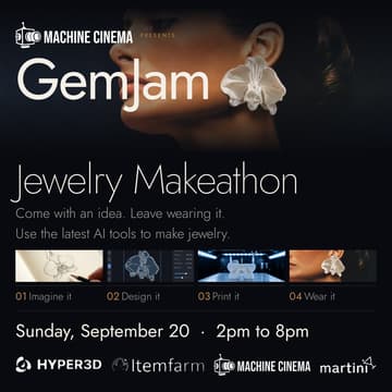Cover Image for 💎GemJam: Use AI to Make & 3D Print Jewelry in One Night!