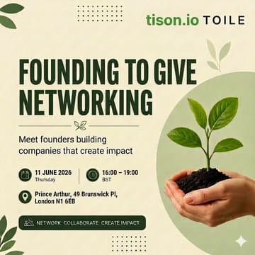 Cover Image for Founding To Give Networking @London Tech Week