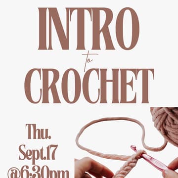 Cover Image for Intro to Crochet