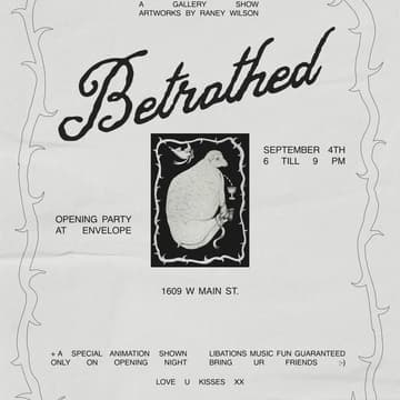 Cover Image for Betrothed: Artworks by Raney Wilson