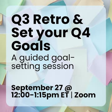 Cover Image for Q3 Retro & Set your Q4 Goals