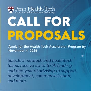 Cover Image for Penn Health-Tech Call For Proposals Information Session