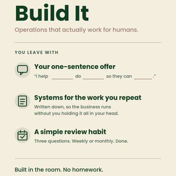 Cover Image for Build It: Operations That Actually Work for Humans