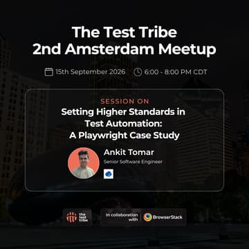 Cover Image for Setting Higher Standards in Test Automation: A Playwright Case Study - 2nd Amsterdam Meetup