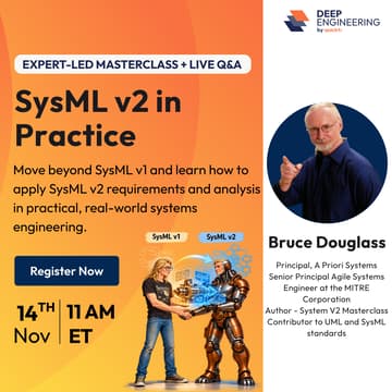 Cover Image for SysML v2 in Practice: From Migration to Requirements and Analysis