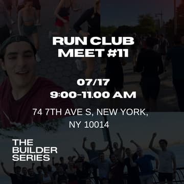 Cover Image for The Builder Series: Run Club - July 17th