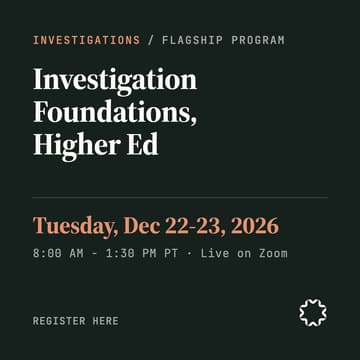 Cover Image for Investigation Foundations - Higher Ed (Flagship program)