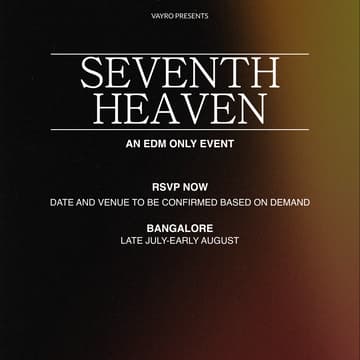 Cover Image for Seventh heaven: An EDM only event