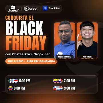Cover Image for Conquista Black Friday con Chatea Pro + Dropkiller
