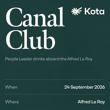 Cover Image for Canal Club | People Leader drinks aboard the Alfred Le Roy