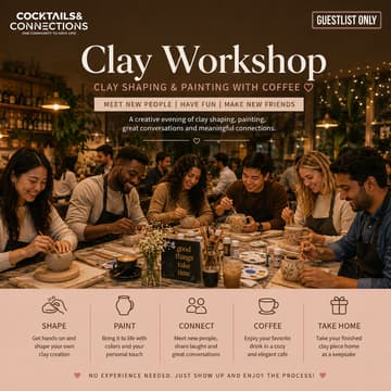 Cover Image for 🎨✨ Clay Art, Coffee & New People ✨☕