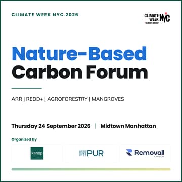 Cover Image for Nature-Based Carbon Forum (Climate Week 2026)