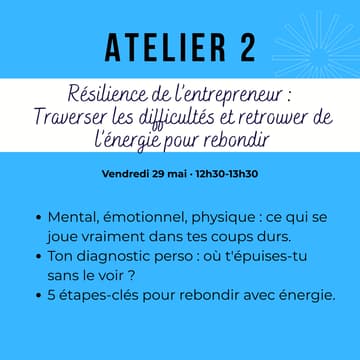 Cover Image for Atelier 2 - Printemps des entrepreneurs by Butterfly Solutions