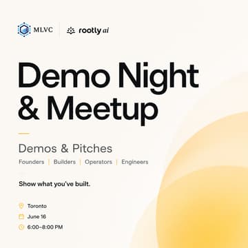 Cover Image for Pitch Night & Meetup - MLVC x Rootly