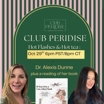 Cover Image for Free Menopause Education with Dr. Alexis Dunne with Club Peridise Founder Annie Vovan, PharmD